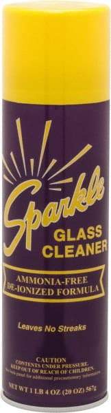 Made in USA - 20 oz Aerosol Unscented Glass Cleaner - Use on Glass Surfaces, Plexiglass - A1 Tooling