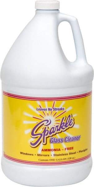 Made in USA - 1 Gal Bottle Unscented Glass Cleaner - Use on Glass Surfaces, Plexiglass - A1 Tooling