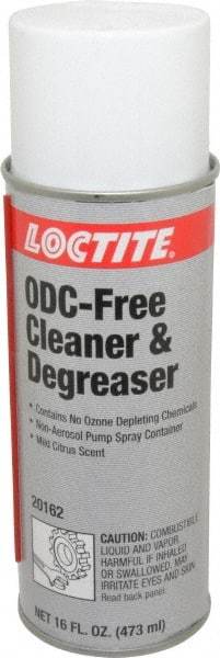 Loctite - 16 oz Can Cleaner/Degreaser - Liquid, Hydrocarbon-Based, Unscented - A1 Tooling