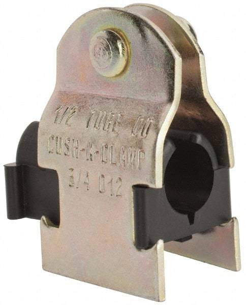 ZSI - 1/4" Pipe," Pipe Clamp with Cushion - Dichromate - A1 Tooling