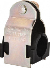 ZSI - 1/2" Pipe," Pipe Clamp with Cushion - Dichromate - A1 Tooling