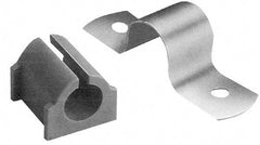 ZSI - 1-7/8" Tube, Steel, Zinc Plated Tube Strap with Cushion - 2 Mounting Holes - A1 Tooling