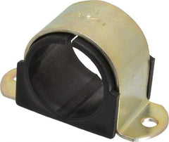 ZSI - 1-1/2" Tube, Steel, Zinc Plated Tube Strap with Cushion - 2 Mounting Holes - A1 Tooling