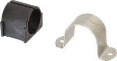 ZSI - 1-1/2" Tube, Grade 304 Stainless Steel, Tube Strap with Cushion - 2 Mounting Holes - A1 Tooling