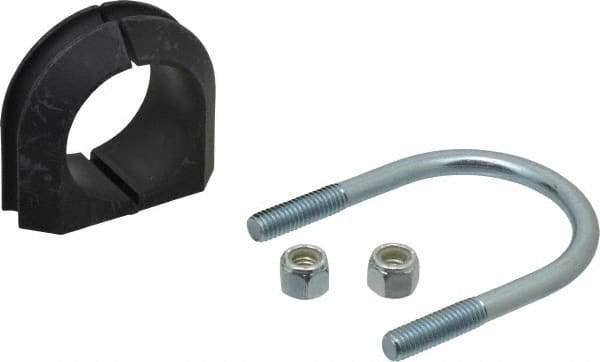 ZSI - 1-1/2" Pipe, Steel U Bolt Clamp with Cushion - Electro Galvanized, 3/4" Panel Thickness - A1 Tooling