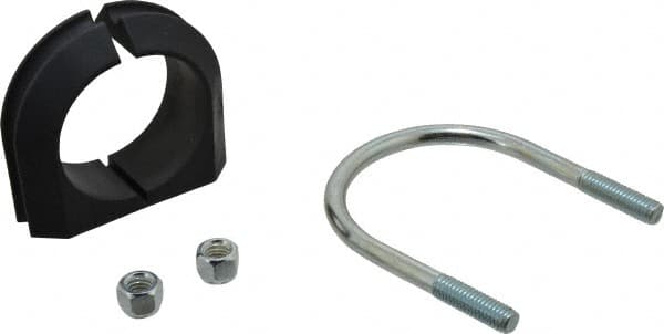 ZSI - 2" Pipe, Steel U Bolt Clamp with Cushion - Electro Galvanized, 3/4" Panel Thickness - A1 Tooling