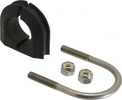 ZSI - 3/4" Pipe, Grade 316 Stainless Steel U Bolt Clamp with Cushion - 1/2" Panel Thickness - A1 Tooling