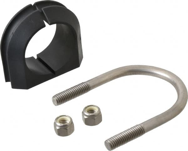 ZSI - 1-1/2" Pipe, Grade 316 Stainless Steel U Bolt Clamp with Cushion - 3/4" Panel Thickness - A1 Tooling