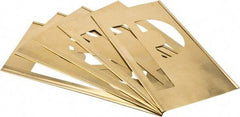 C.H. Hanson - 33 Piece, 8 Inch Character Size, Brass Stencil - Contains Letters - A1 Tooling