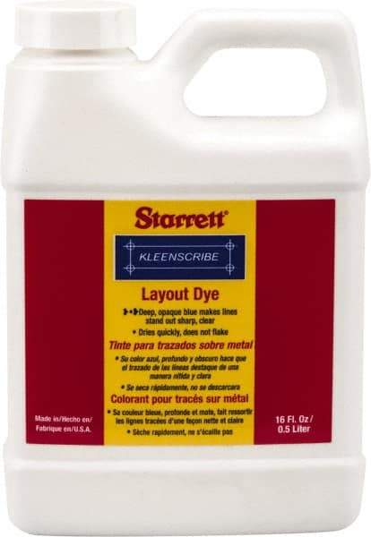 Starrett - Blue Layout Fluid - 16 Ounce Can - A1 Tooling