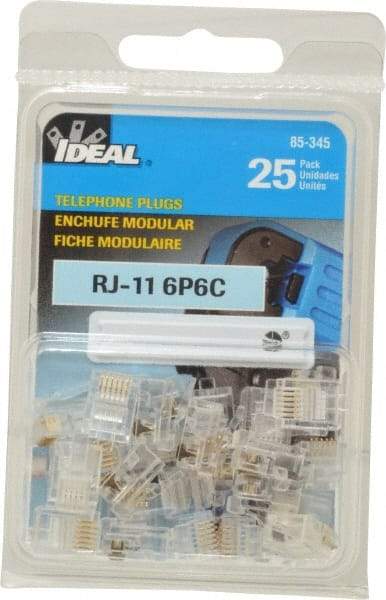 Ideal - 6 Position, Cat5e Modular Plug - Round Cable Compatible - A1 Tooling