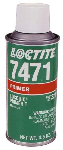 Loctite - 4.5 Fluid Ounce Aerosol, Amber, Liquid Primer - Series 7471, Hand Tool Removal - A1 Tooling