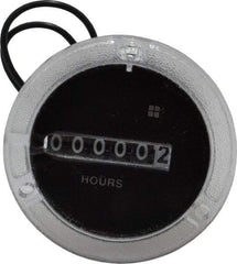 Trumeter - 6 Digit Wheel Display Hour Meter - No Reset - A1 Tooling