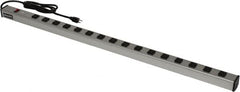 Wiremold - 16 Outlets, 120 Volts, 15 Amps, 6' Cord, Power Outlet Strip - Raceway Mount, 5-15 NEMA Configuration, 48" Strip, cULus Listed - A1 Tooling