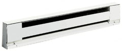 TPI - 24" Long, 120 Volt, 375 Watt, 1275 BTU, Electric Baseboard Heater - Stainless Steel Element, Aluminum Fins, White - A1 Tooling