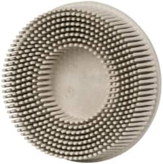 3M - 3" 120 Grit Ceramic Tapered Disc Brush - Fine Grade, Type R Quick Change Connector, 5/8" Trim Length - A1 Tooling