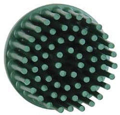 3M - 1" 50 Grit Ceramic Straight Disc Brush - Coarse Grade, Type R Quick Change Connector, 5/8" Trim Length - A1 Tooling