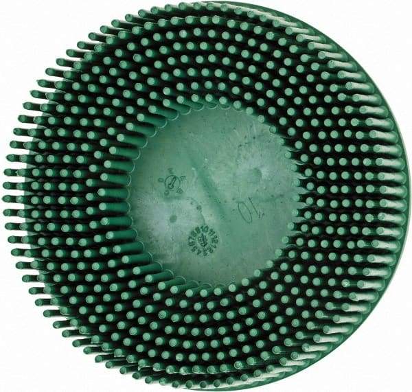 3M - 3" 50 Grit Ceramic Tapered Disc Brush - Coarse Grade, Type R Quick Change Connector, 5/8" Trim Length - A1 Tooling