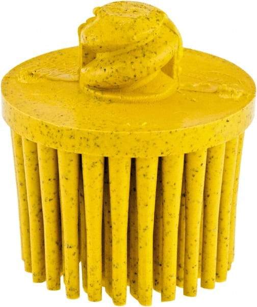 3M - 1" 80 Grit Ceramic Straight Disc Brush - Medium Grade, Type R Quick Change Connector, 5/8" Trim Length - A1 Tooling