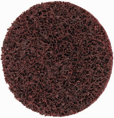 Quick-Change Disc: Roloc TR, 2″ Disc Dia, Aluminum Oxide, Non-Woven Maroon, 25,000 RPM