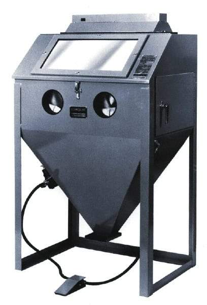 Econoline - 32" Wide x 63" High x 25" Deep Sandblasting Cabinet - Working Dimensions 30" Wide x 22" High x 23" Deep - A1 Tooling