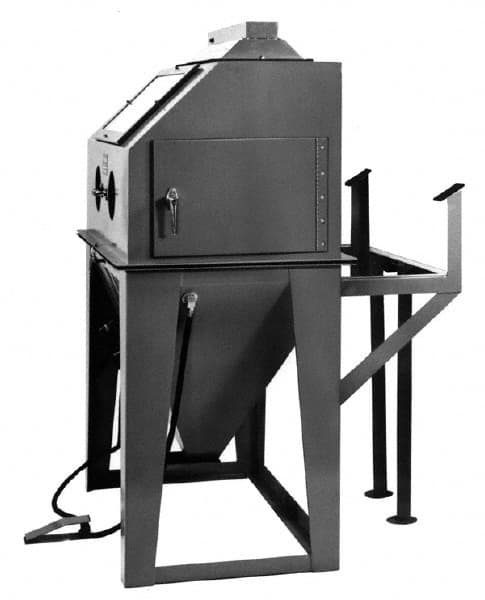 Econoline - 46" Wide x 65" High x 54" Deep Sandblasting Cabinet - Working Dimensions 42" Wide x 23" High x 24" Deep - A1 Tooling