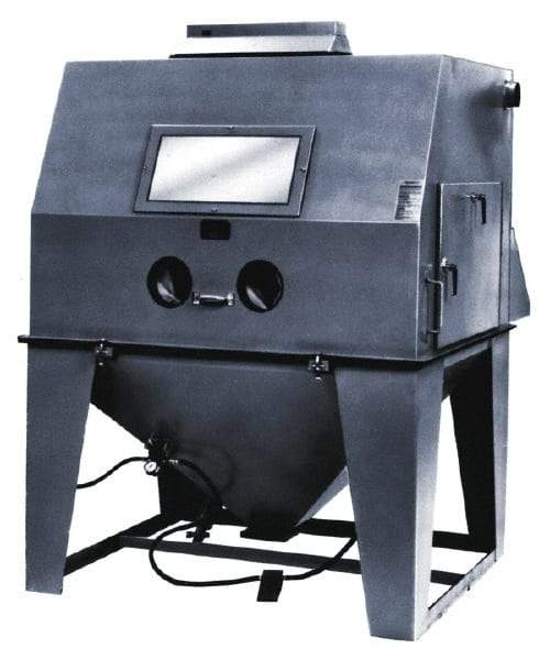 Econoline - 62" Wide x 82" High x 74" Deep Sandblasting Cabinet - Working Dimensions 60" Wide x 40" High x 30" Deep - A1 Tooling