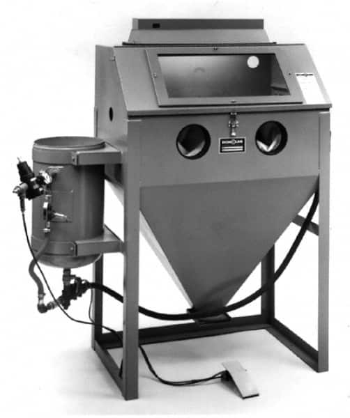 Econoline - 60" Wide x 65" High x 25" Deep Sandblasting Cabinet - Working Dimensions 36" Wide x 23" High x 24" Deep - A1 Tooling