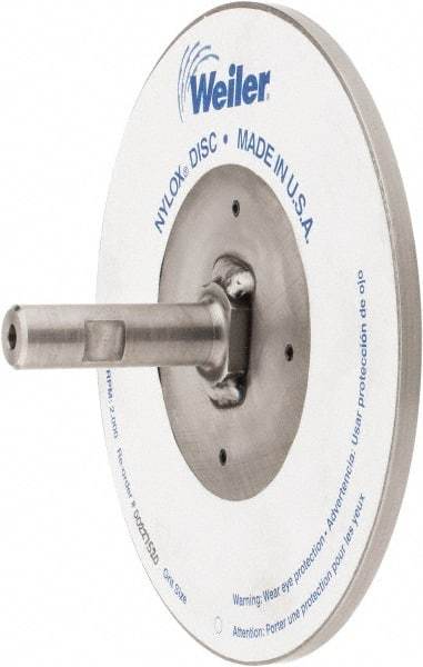 Weiler - 7/8" Arbor Hole to 3/4" Shank Diam Drive Arbor - For 8" Weiler Disc Brushes - A1 Tooling