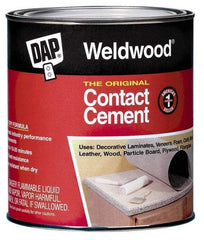 DAP - 1 Gal Can Tan Contact Adhesive - 15 min Working Time, Bonds to Cardboard, Concrete, Metal, Paper, Particle Board, Rubber & Wood - A1 Tooling