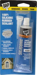 DAP - 2.8 oz Tube Clear RTV Silicone Joint Sealant - -40 to 400°F Operating Temp, 10 to 20 min Tack Free Dry Time, 24 hr Full Cure Time - A1 Tooling