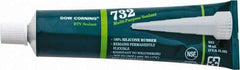 Dow Corning - 3 oz Tube Clear RTV Silicone Joint Sealant - -76 to 356°F Operating Temp, 20 min Tack Free Dry Time, 24 hr Full Cure Time, Series 732 - A1 Tooling