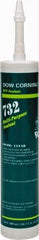 Dow Corning - 10.3 oz Cartridge Clear RTV Silicone Joint Sealant - -76 to 356°F Operating Temp, 20 min Tack Free Dry Time, 24 hr Full Cure Time, Series 732 - A1 Tooling