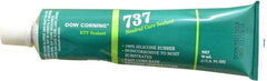 Dow Corning - 3 oz Cartridge Clear RTV Silicone Joint Sealant - -85 to 350°F Operating Temp, 14 min Tack Free Dry Time, 24 hr Full Cure Time, Series 737 - A1 Tooling