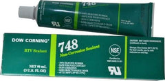 Dow Corning - 3 oz Tube Off-White RTV Silicone Joint Sealant - -67 to 350°F Operating Temp, 30 min Tack Free Dry Time, 36 hr Full Cure Time, Series 748 - A1 Tooling