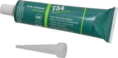 Dow Corning - 3 oz Tube Clear RTV Silicone Joint Sealant - -85 to 356°F Operating Temp, 13 min Tack Free Dry Time, 24 hr Full Cure Time, Series 734 - A1 Tooling