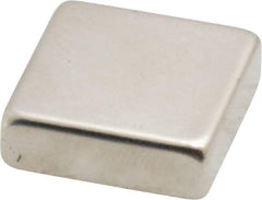 Eclipse - 16.5 Lb Max Holding Capacity Neodymium Rare Earth Block Magnet - 3/4" Long x 3/4" Wide x 1/4" High, 248°F Max Operating Temp - A1 Tooling