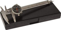 Value Collection - 0" to 4" Range, 0.001" Graduation, 0.1" per Revolution, Dial Caliper - Black Face, 1.18" Jaw Length - A1 Tooling