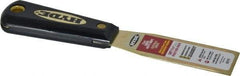 Hyde Tools - 1-5/16" Wide Brass Putty Knife - Stiff, Nylon Handle, 7-3/4" OAL - A1 Tooling