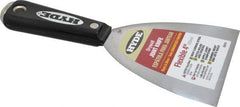 Hyde Tools - 4" Wide Carbon Steel Taping Knife - Flexible, Hammerhead Nylon Handle, 8-1/4" OAL - A1 Tooling