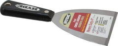 Hyde Tools - 4" Wide Carbon Steel Taping Knife - Stiff, Nylon Handle, 8-1/8" OAL - A1 Tooling