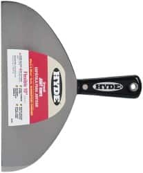 Hyde Tools - 10" Wide Carbon Steel Taping Knife - Flexible, Nylon Handle, 8-1/4" OAL - A1 Tooling