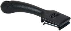 Hyde Tools - Carbon Steel 4-Edge Scraper - 1-1/2" Blade Width, 7-1/2" Long Plastic Handle - A1 Tooling