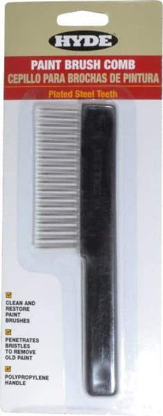 Hyde Tools - 3.8" Wide Brush Comb - Polypropylene & Stainless Steel - A1 Tooling