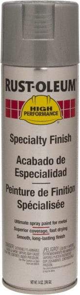 Rust-Oleum - Silver Aluminum, 14 oz Net Fill, Gloss, Enamel Spray Paint - 10 Sq Ft per Can, 14 oz Container, Use on Rust Proof Paint - A1 Tooling