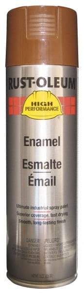 Rust-Oleum - Chestnut Brown, 15 oz Net Fill, Gloss, Enamel Spray Paint - 14 Sq Ft per Can, 15 oz Container, Use on Rust Proof Paint - A1 Tooling