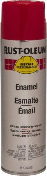 Rust-Oleum - Safety Red, 15 oz Net Fill, Gloss, Enamel Spray Paint - 14 Sq Ft per Can, 15 oz Container, Use on Rust Proof Paint - A1 Tooling