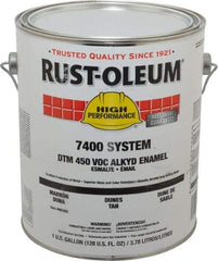 Rust-Oleum - 1 Gal Dunes Tan Gloss Finish Industrial Enamel Paint - Interior/Exterior, Direct to Metal, <450 gL VOC Compliance - A1 Tooling