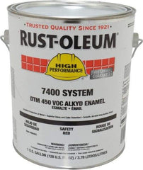 Rust-Oleum - 1 Gal Safety Red Gloss Finish Industrial Enamel Paint - Interior/Exterior, Direct to Metal, <450 gL VOC Compliance - A1 Tooling