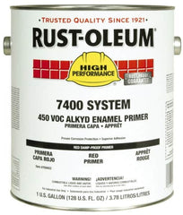 Rust-Oleum - 1 Gal Red Damp-Proof Primer - 230 to 435 Sq Ft/Gal, <450 gL Content, Direct to Metal, Quick Drying - A1 Tooling